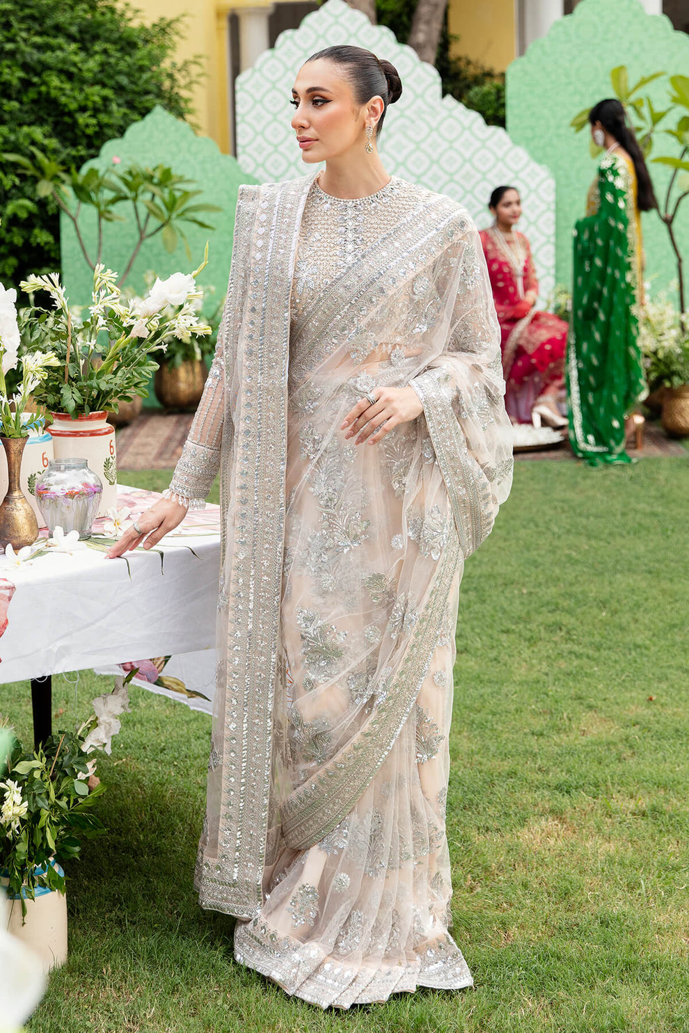 Imrozia - Mehrnaz Net Saree Set