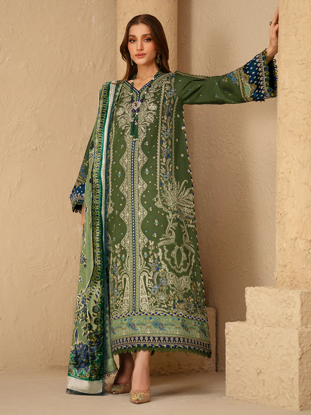 Bin Ilyas - 164-B - 3pc KOTRAI - Full Front View
