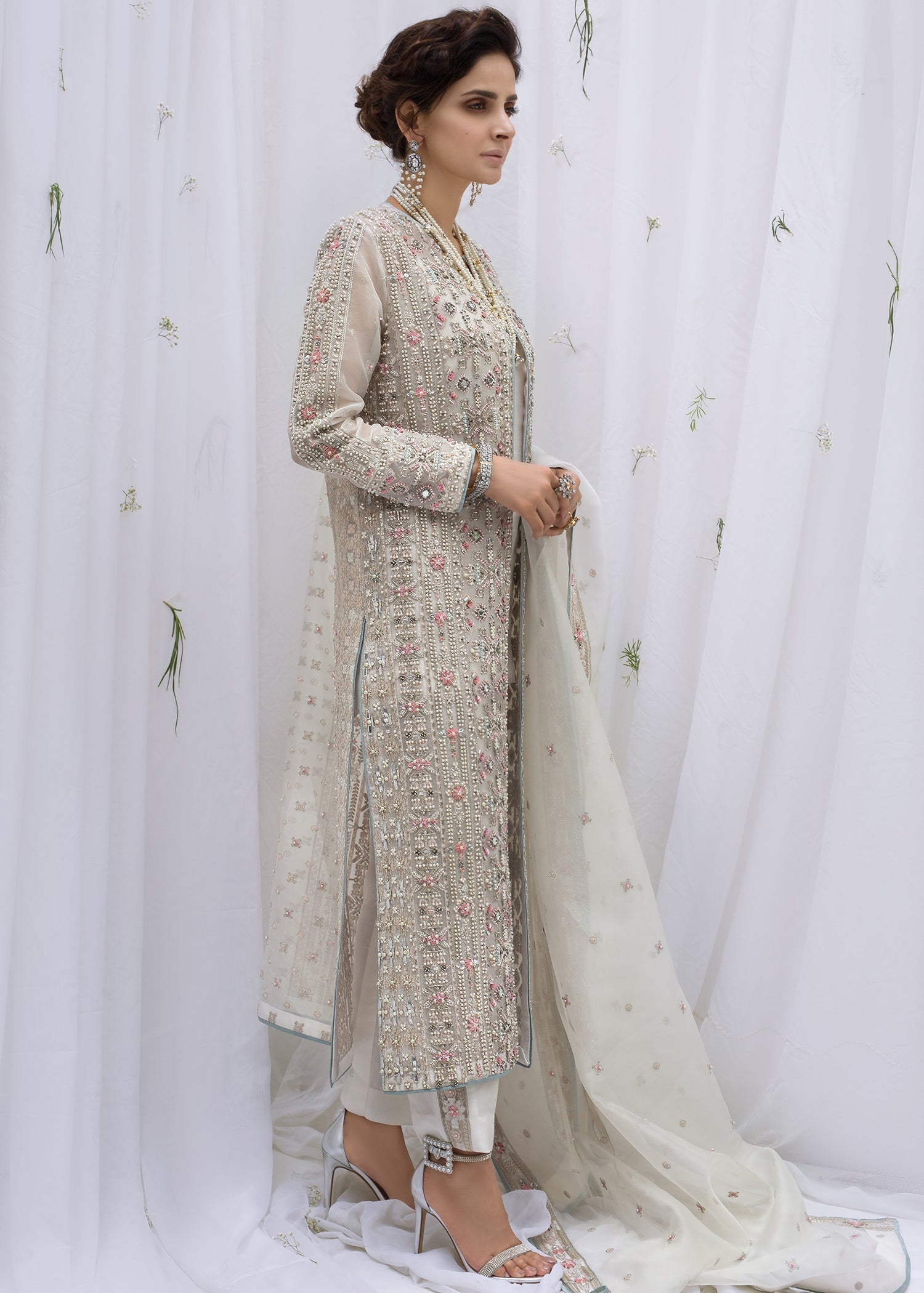 Rococo | Ice Blue & Ivory Luxury Formal Ensemble