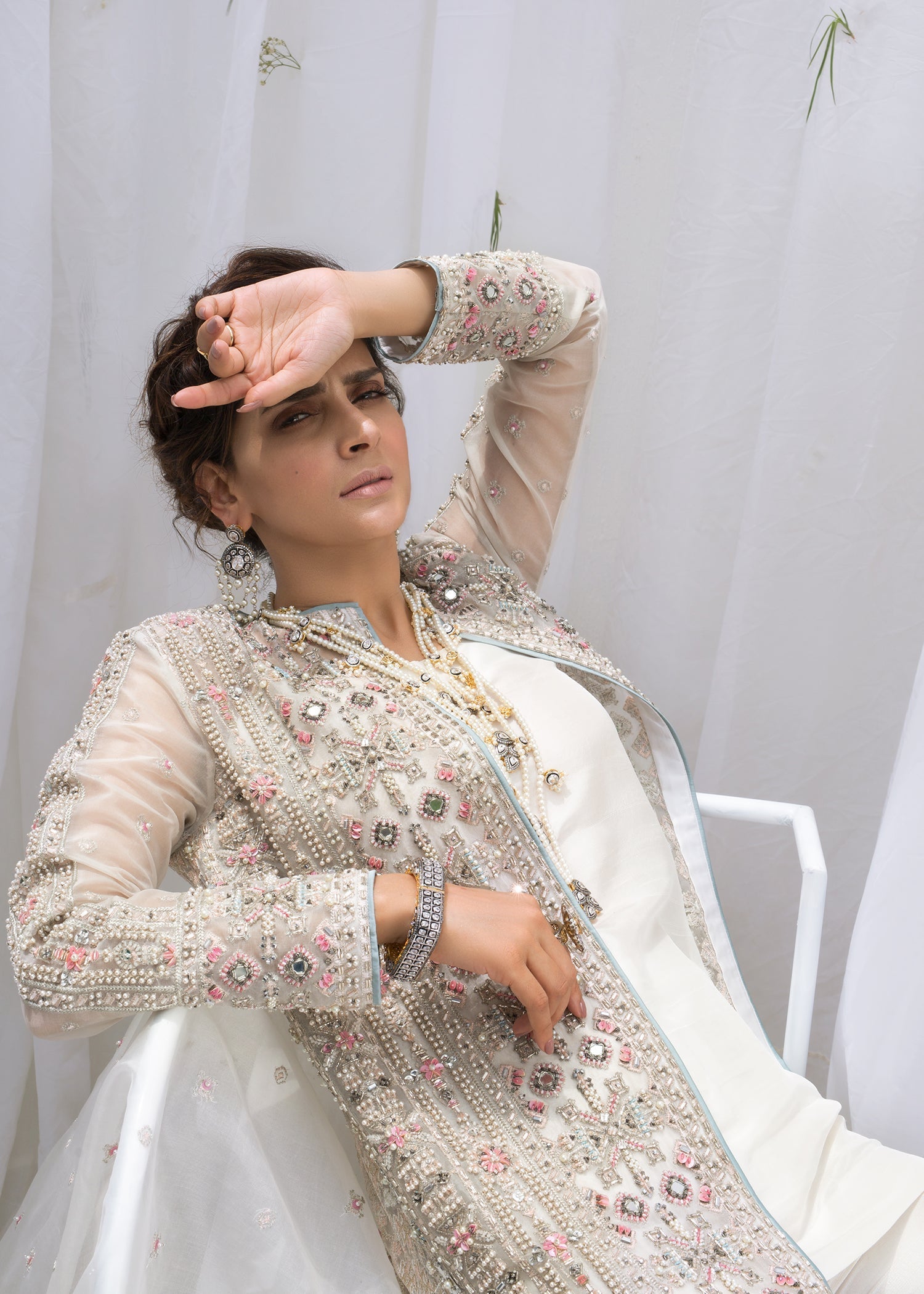 Rococo | Ice Blue & Ivory Luxury Formal Ensemble