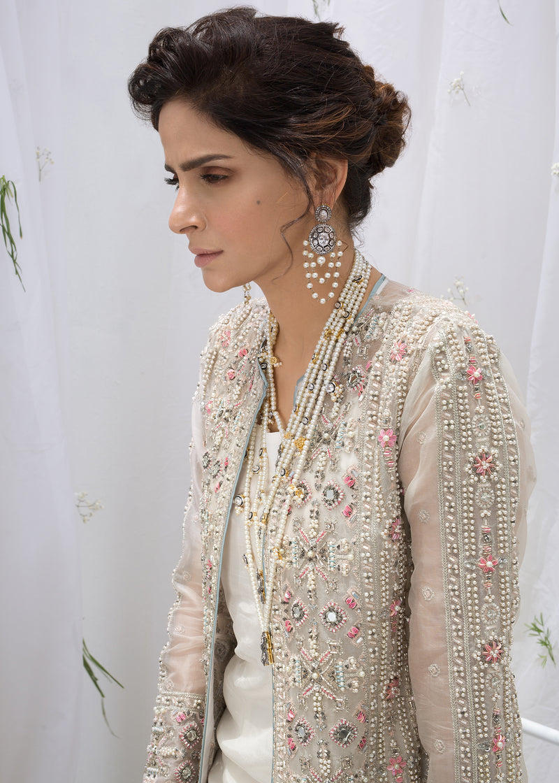 Rococo | Ice Blue & Ivory Luxury Formal Ensemble