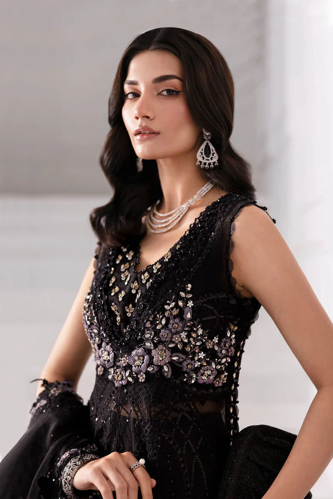 Maria.B Embroidered Organza MC BLACK