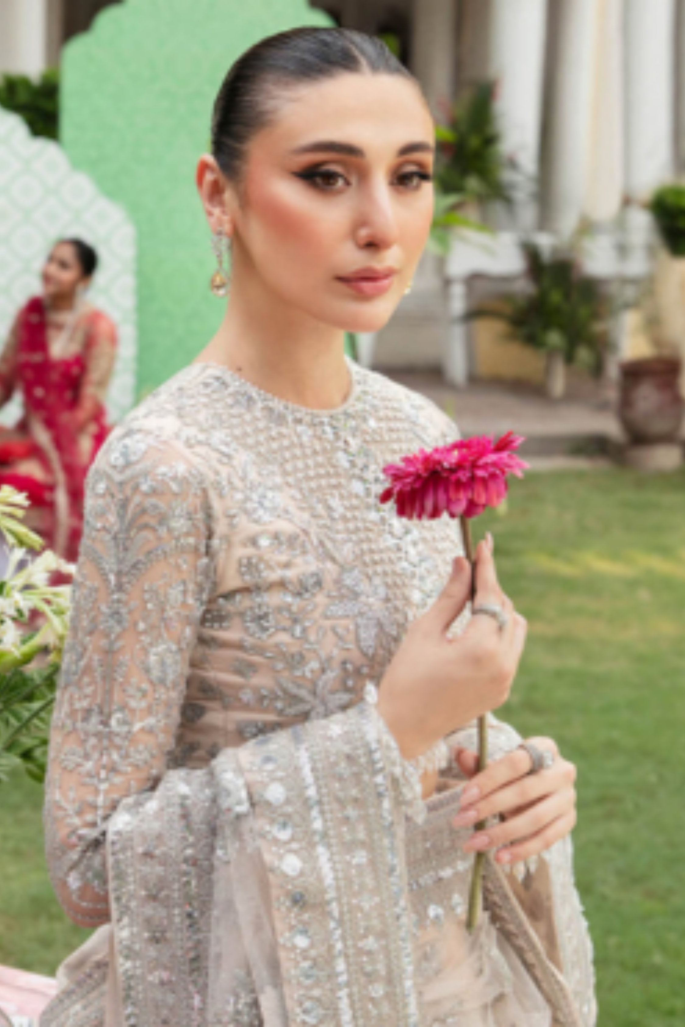 Imrozia - Mehrnaz Net Saree Set