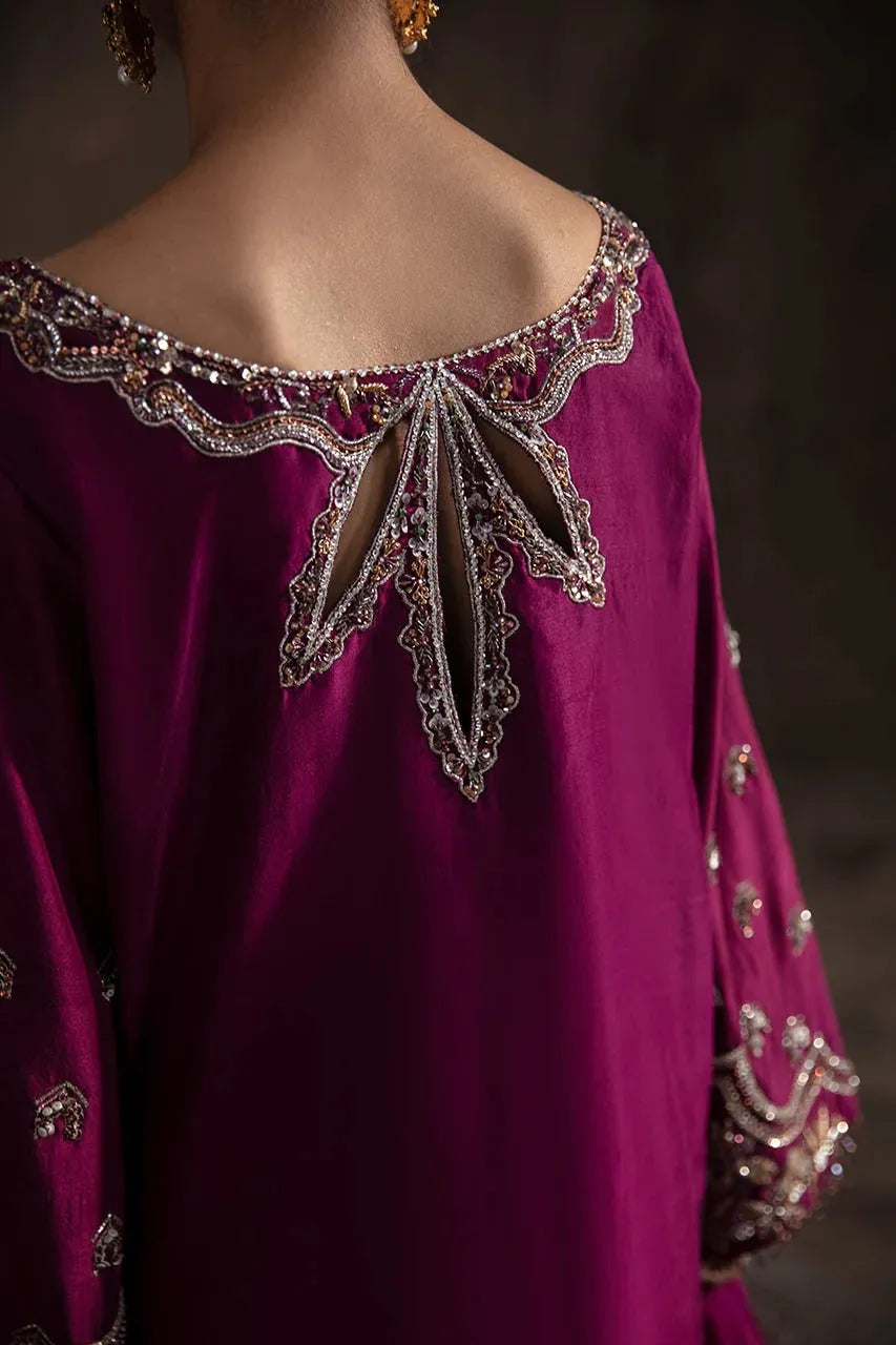 Irina - Burgundy Hand-Embellished Shalwar Kameez