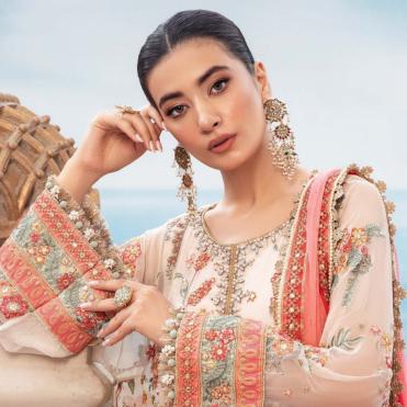 Maria B - Chiffon | MPC-White Floral