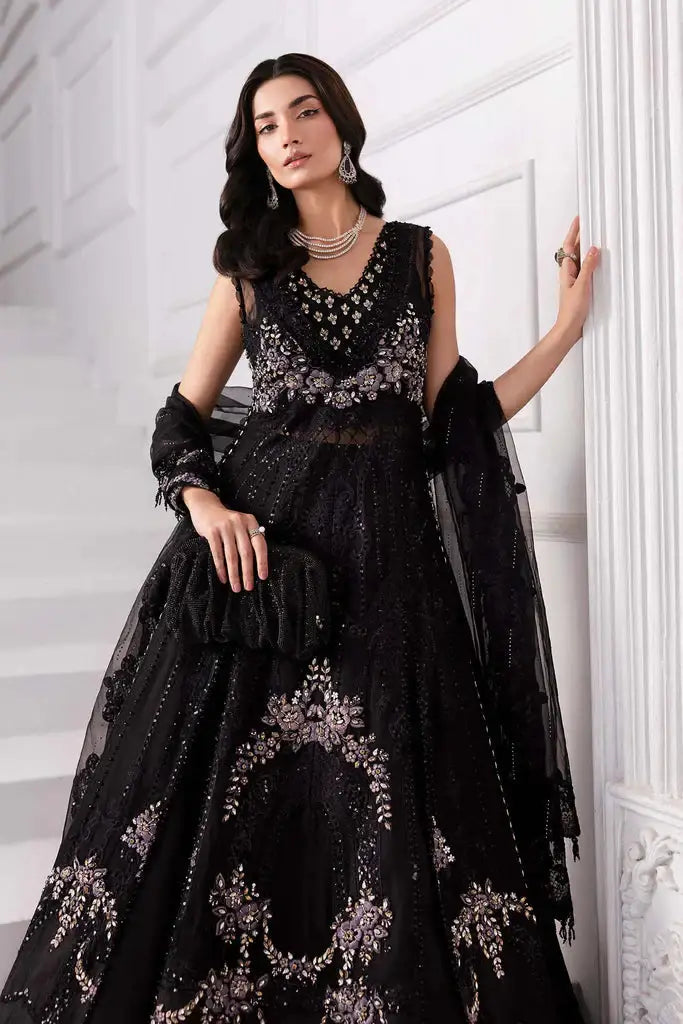 Maria.B Embroidered Organza MC BLACK