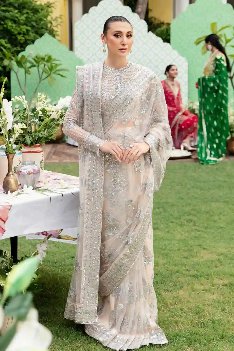 Mehrnaz Net Saree Set