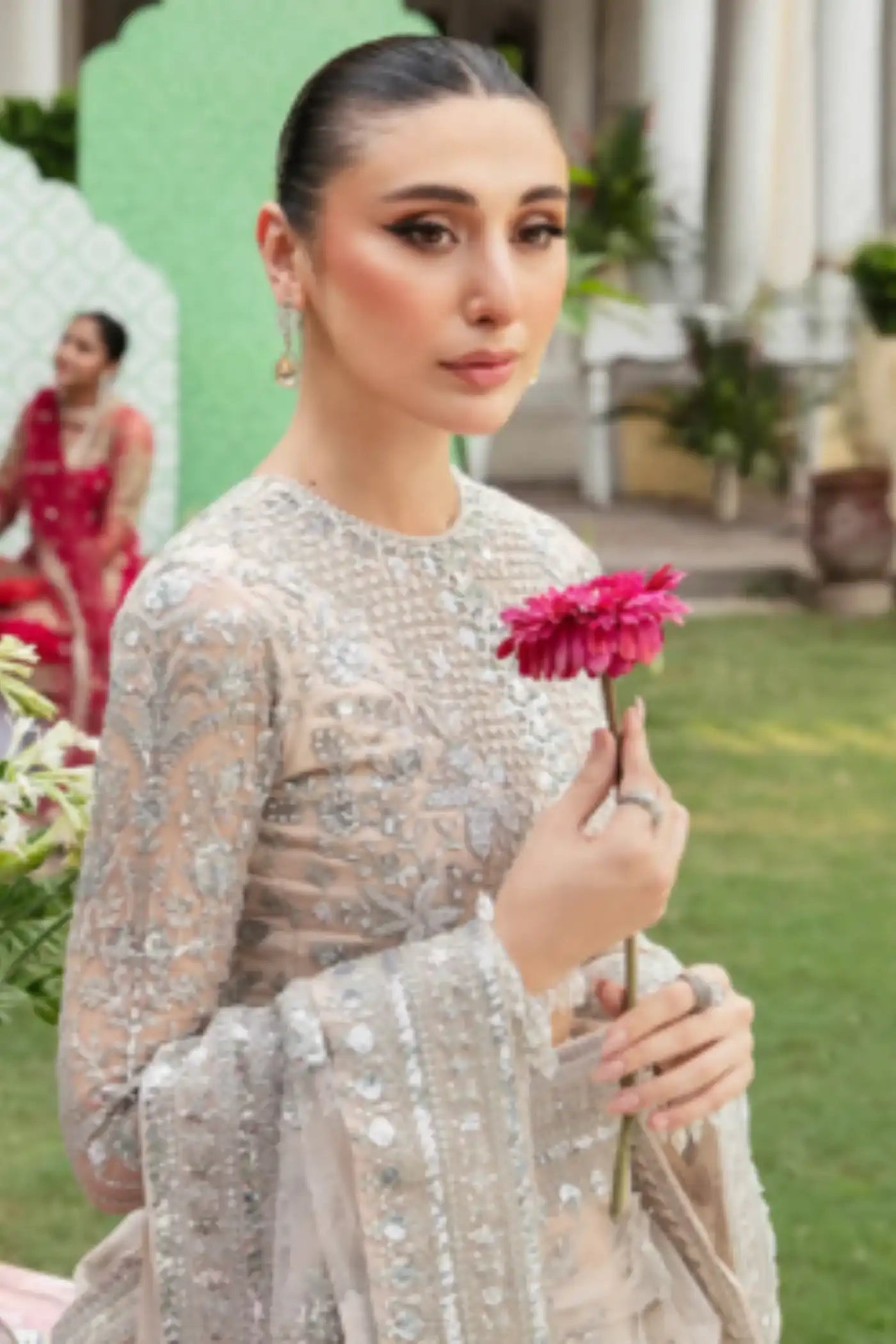 Mehrnaz Net Saree Set