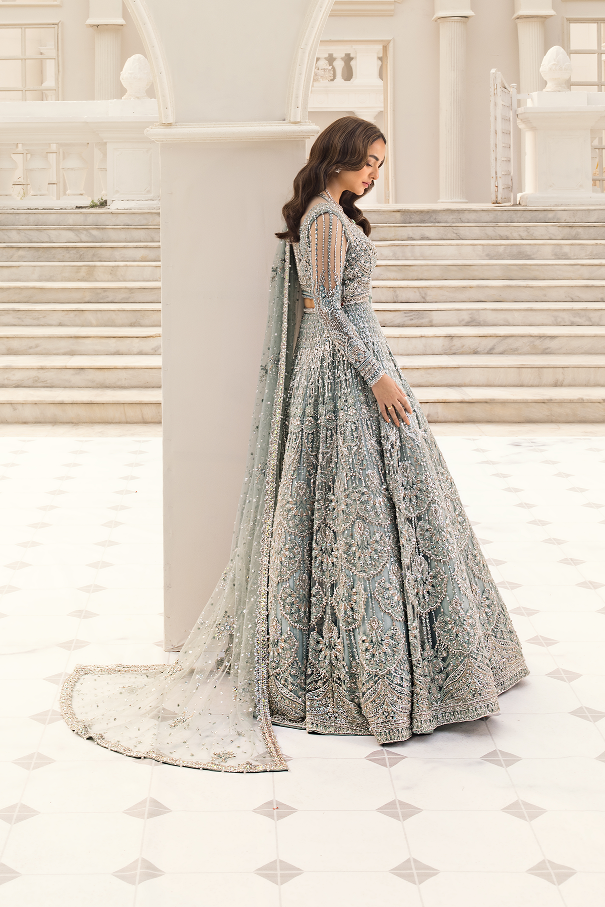 Minty Breeze -  Lehnga