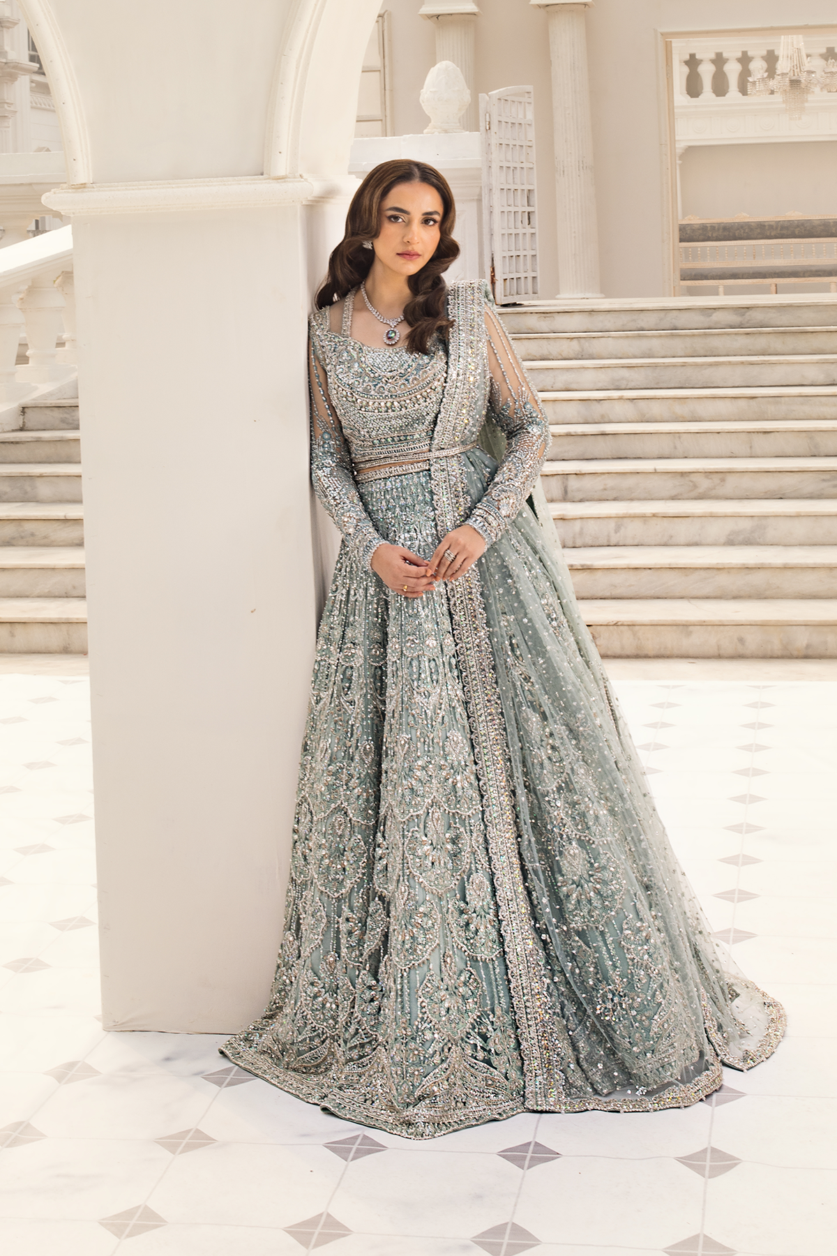 Minty Breeze -  Lehnga