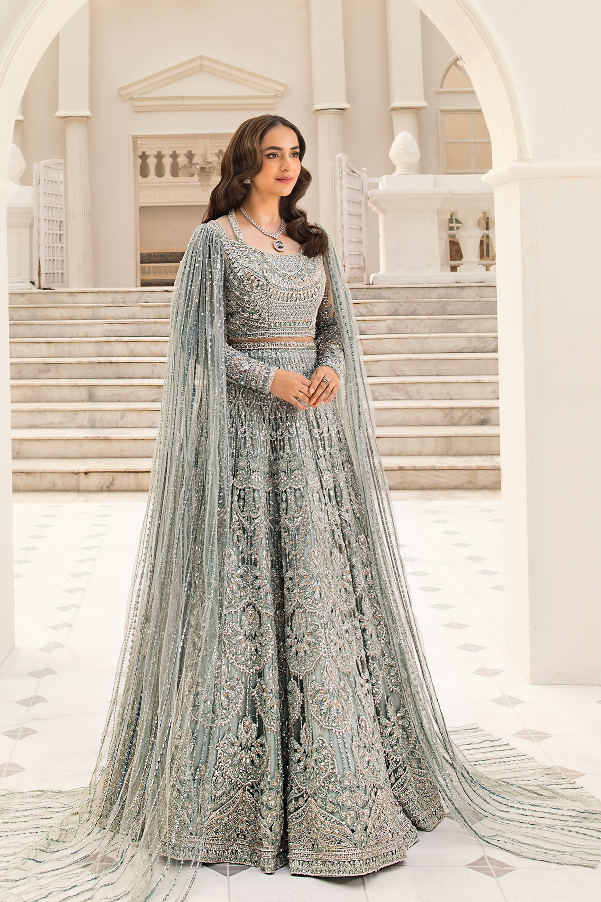 Minty Breeze -  Lehnga