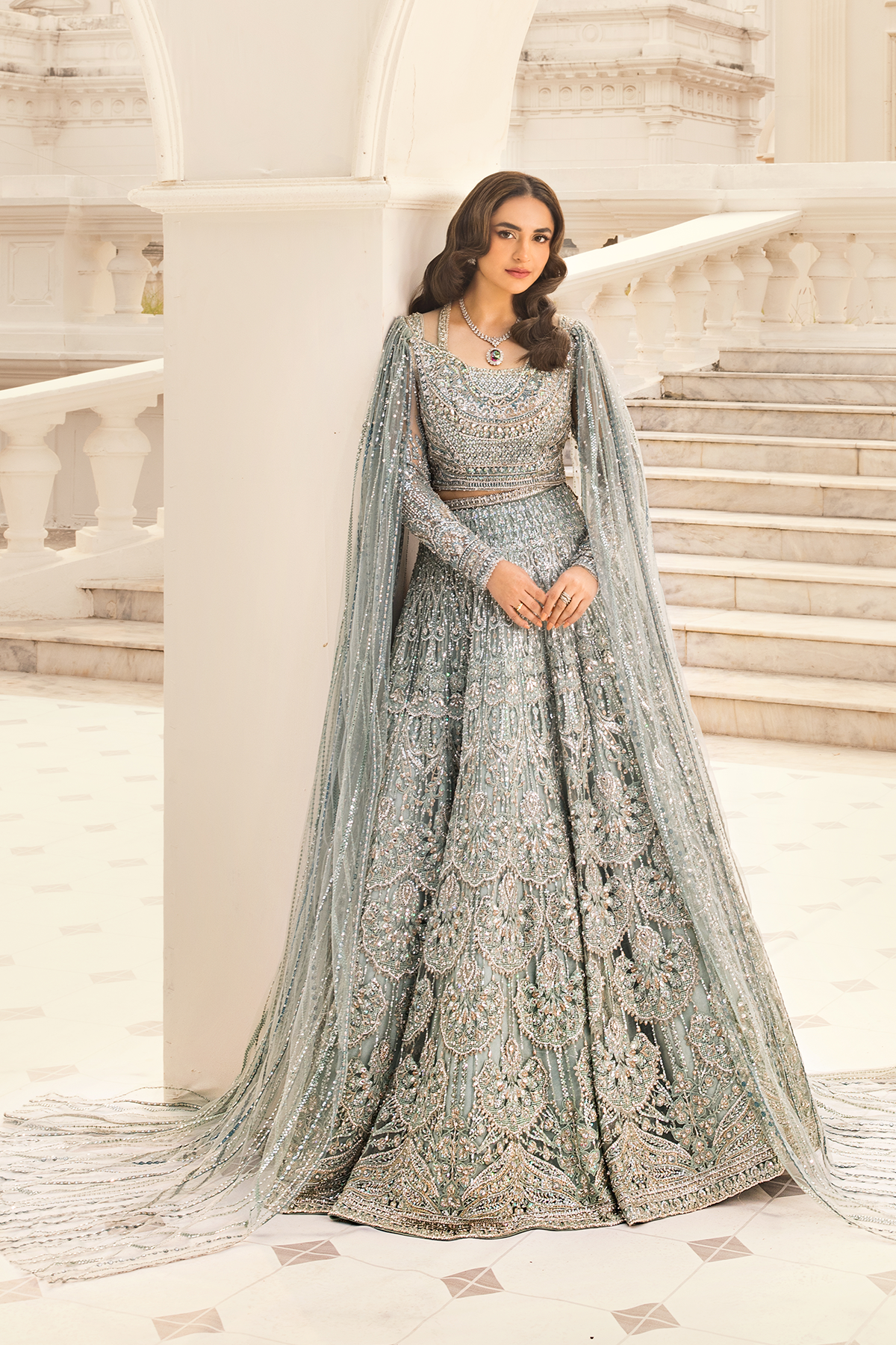 Minty Breeze -  Lehnga