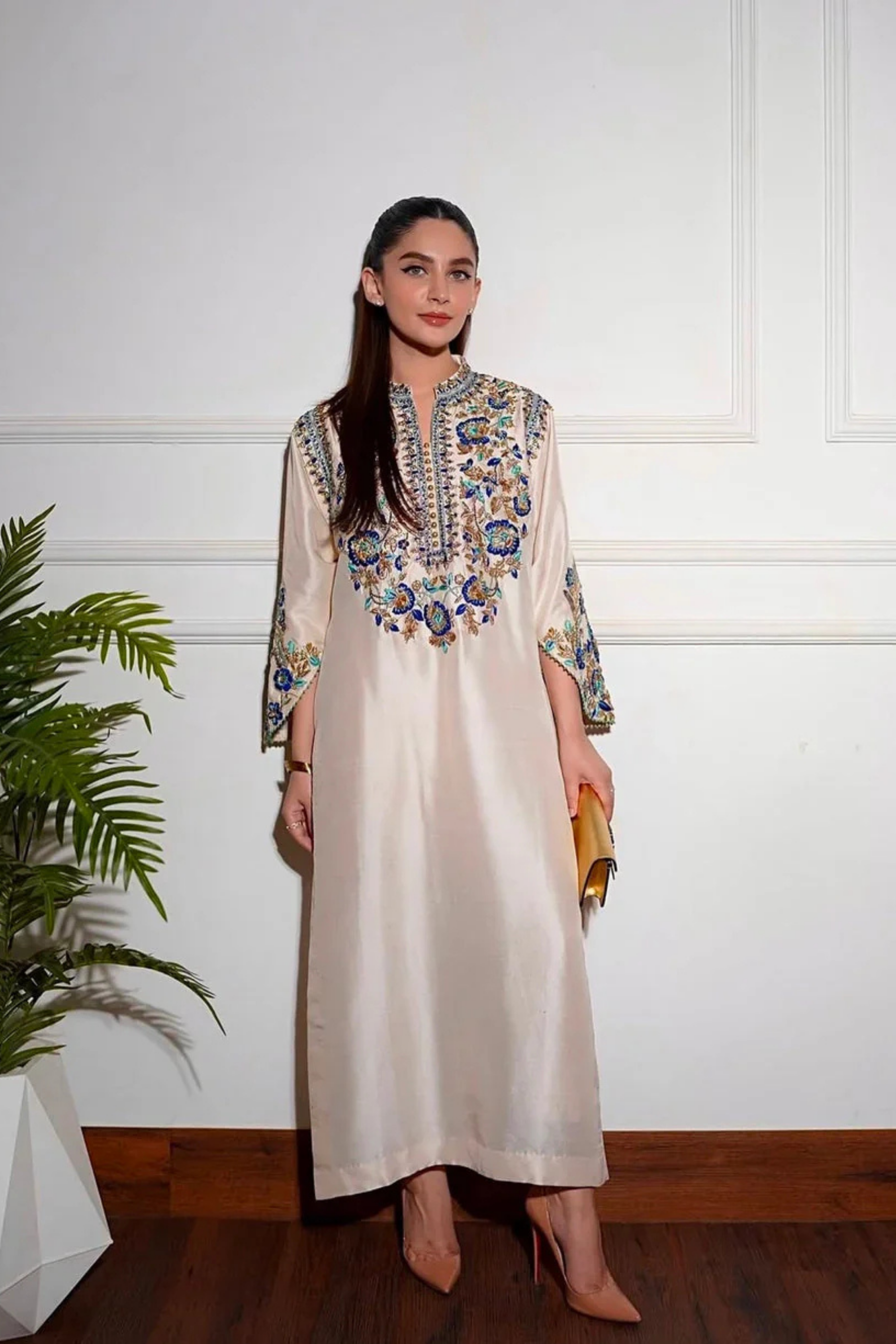 Alizay Saad - Ivory - Full Front view