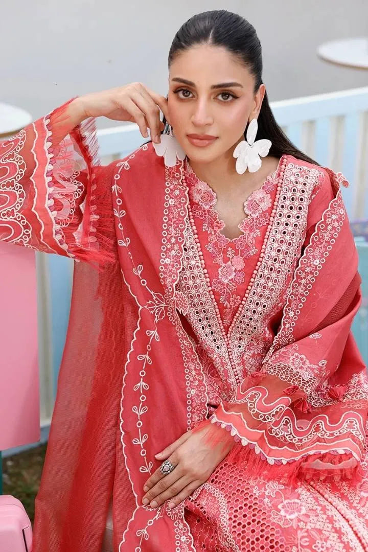 Bin Ilyas - 3pc Luxury Lawn - 32-A - Close-up