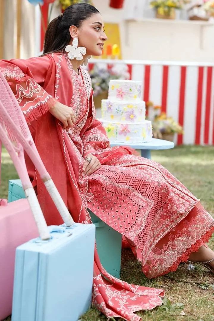 Bin Ilyas - 3pc Luxury Lawn - 32-A - Side View