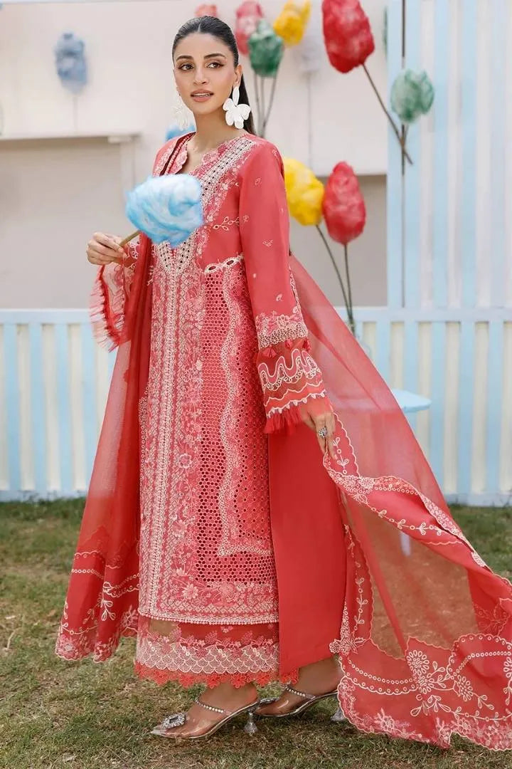 Bin Ilyas - 3pc Luxury Lawn - 32-A - Side Full View