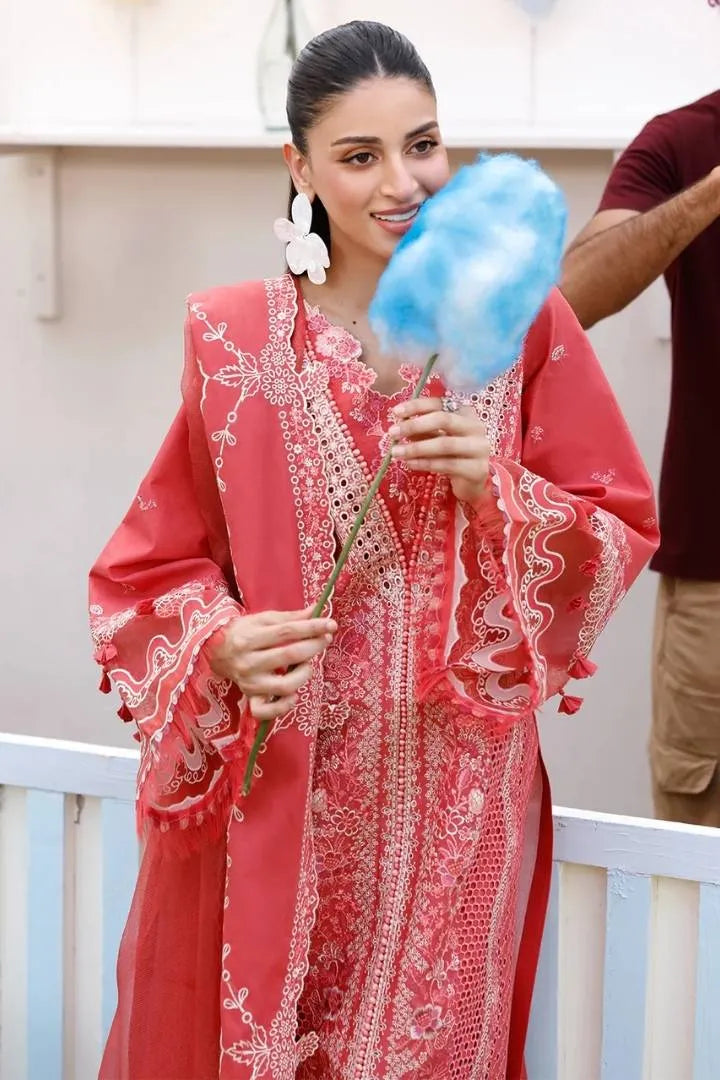 Bin Ilyas - 3pc Luxury Lawn - 32-A - Front View