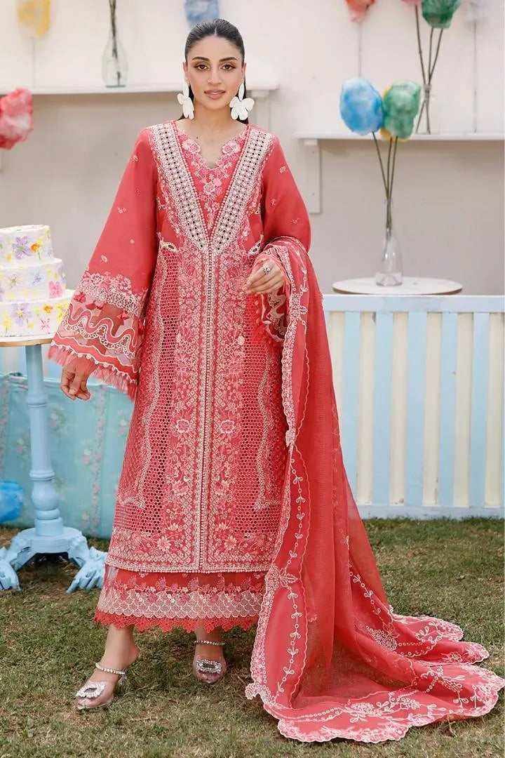 Bin Ilyas - 3pc Luxury Lawn - 32-A -Full Front View