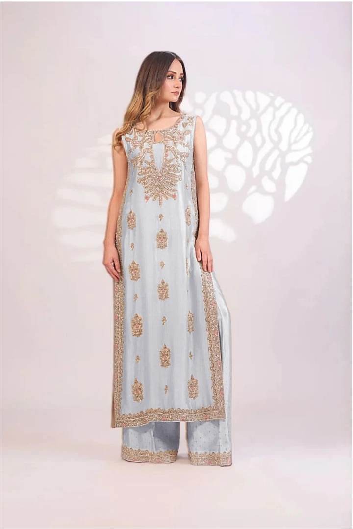Haris Ansari - Sky Blue - Full Front View