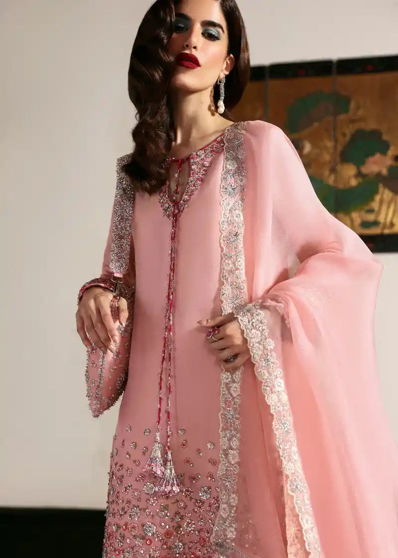 Hussain Rehar - Evara - Blush Pink - Front Shirt
