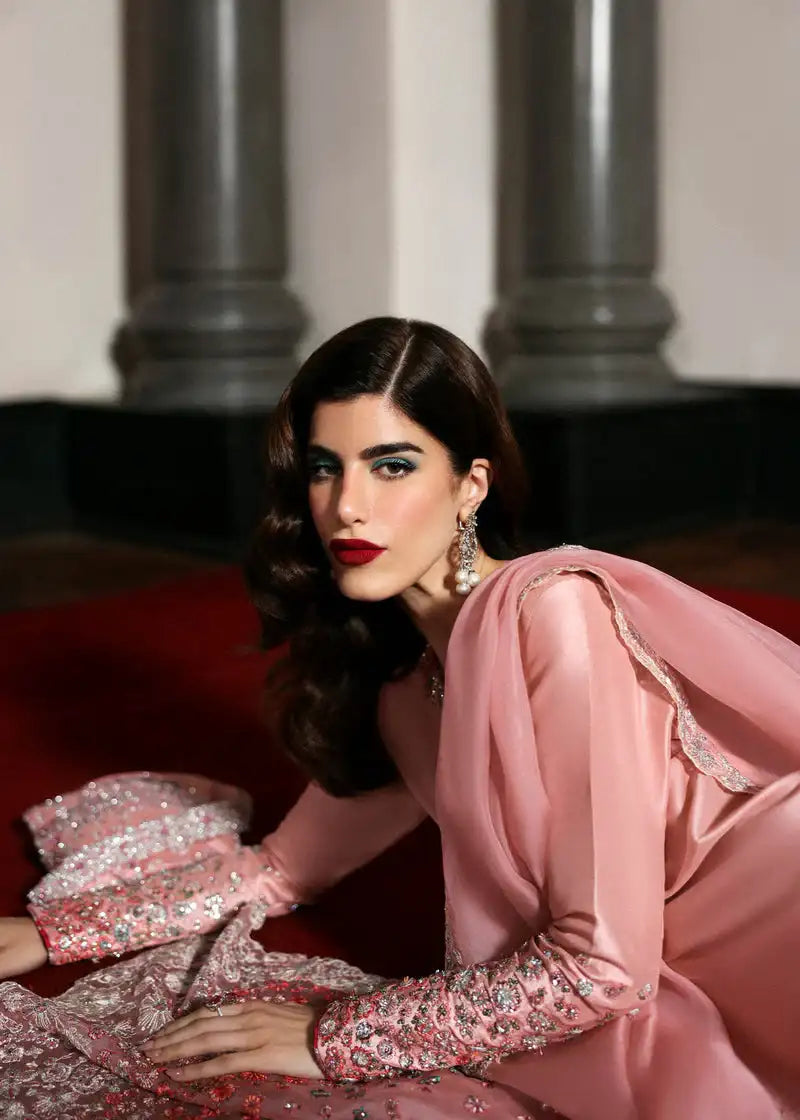 Hussain Rehar - Evara - Blush Pink - Sleeves