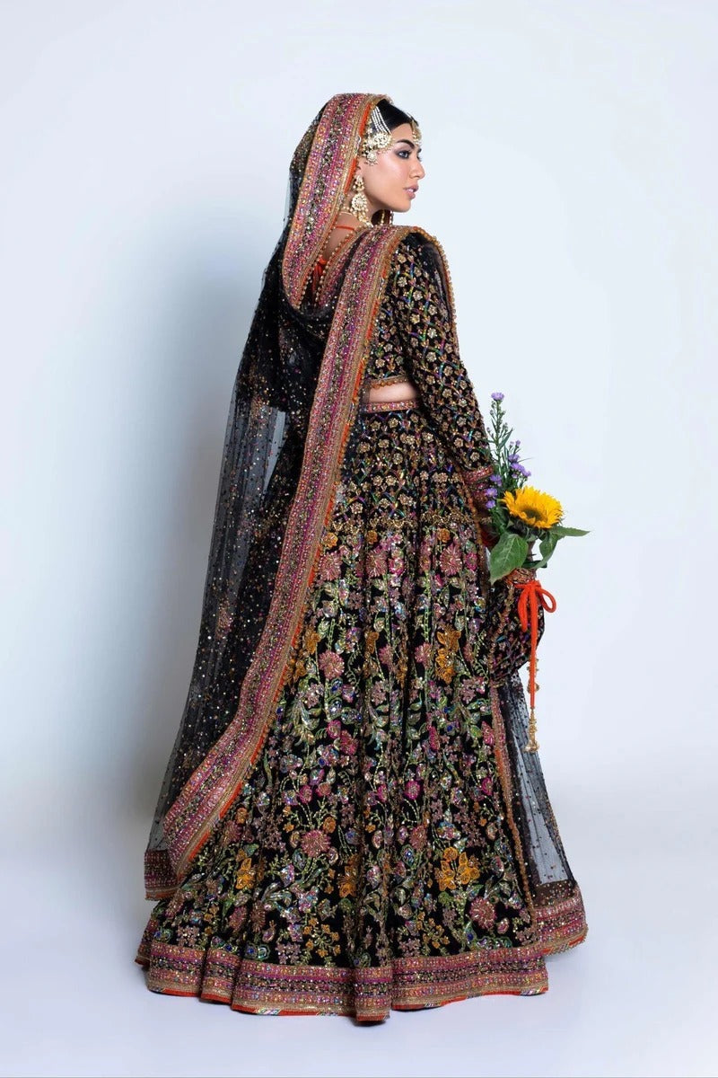 Fahad Hussain - Naushayz Black Silk Ensemble