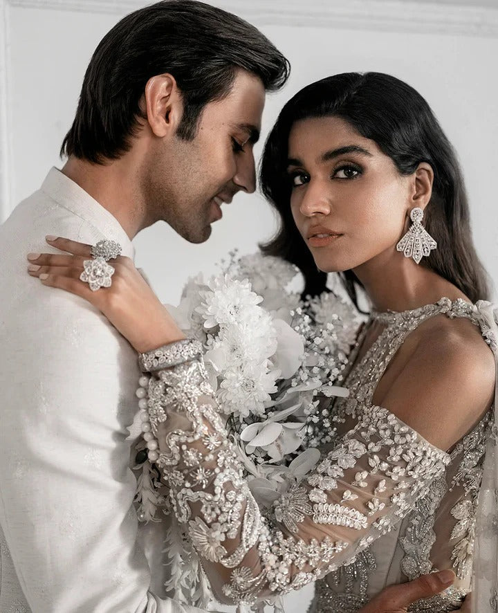 Republic Womenswear - E-52 Handcrafted Net Ensemble