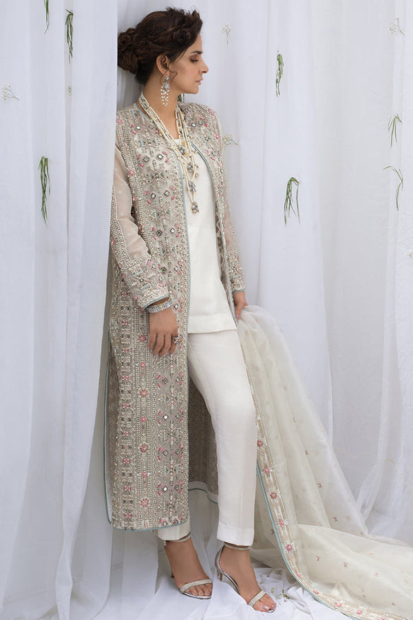 Rococo | Ice Blue & Ivory Luxury Formal Ensemble