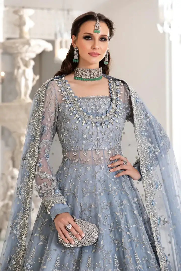 Maria B - Couture Ice Blue - MC-041 - Closeup