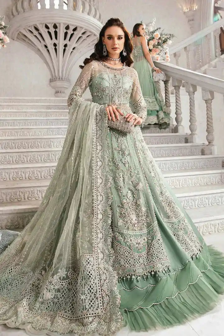 Maria B - Embroidered Suit - BD-2803 - Full Front View