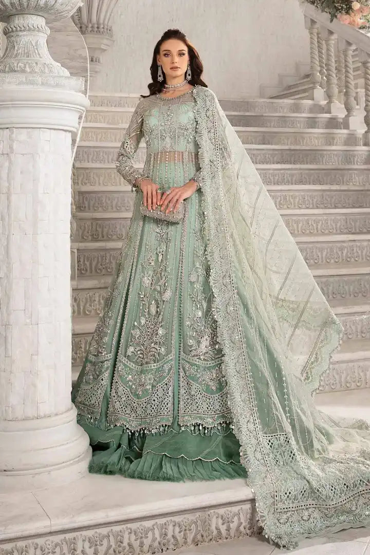 Maria B - Embroidered Suit - BD-2803 - Full Front View