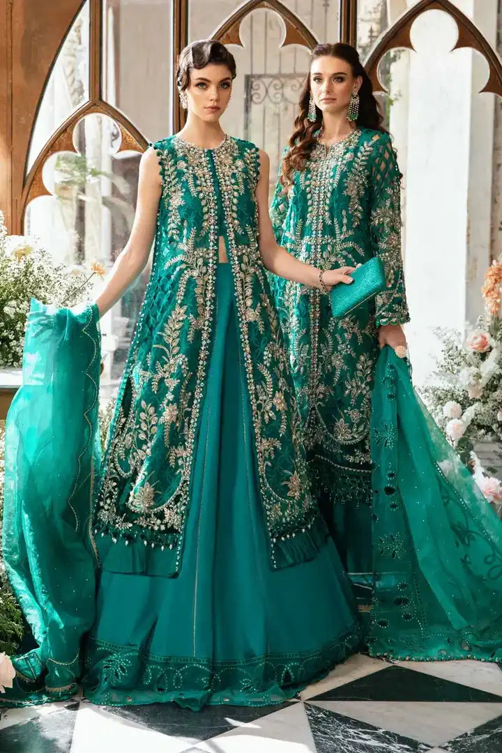 Maria B - Embroidered Suit - BD-2806 - Full Front View