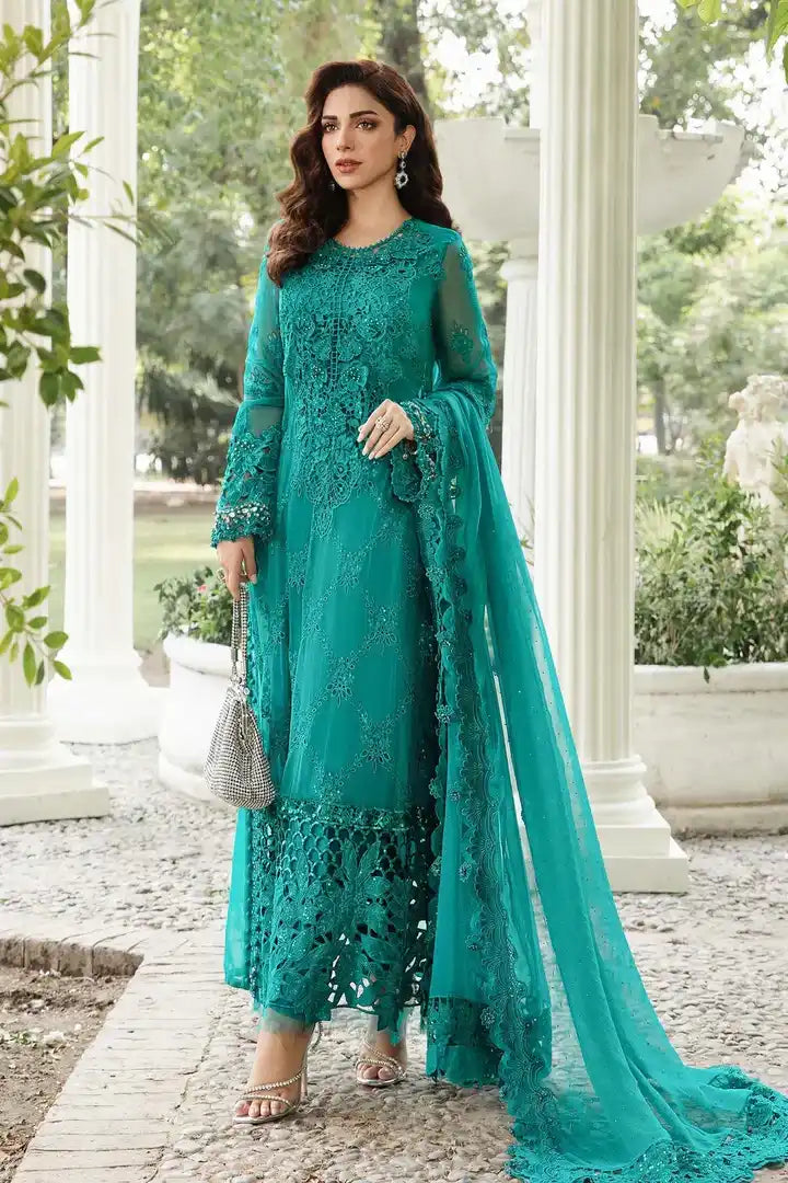 Maria B - MPC-24-105 - Chiffon Suit - Full Front View