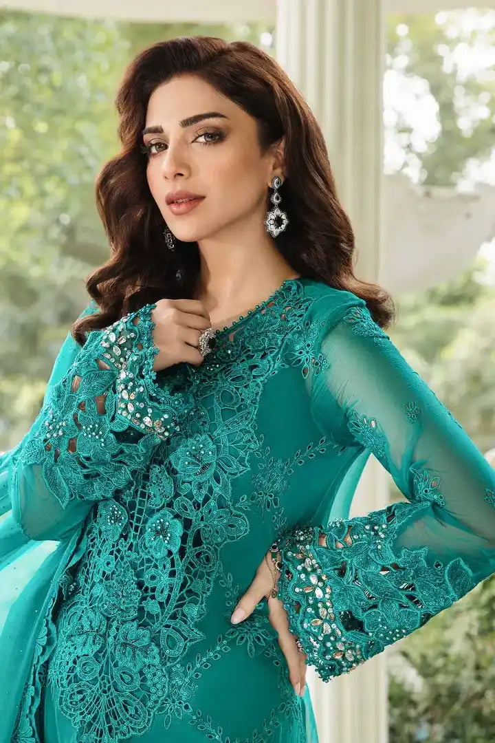 Maria B - MPC-24-105 - Chiffon Suit - Closeup View