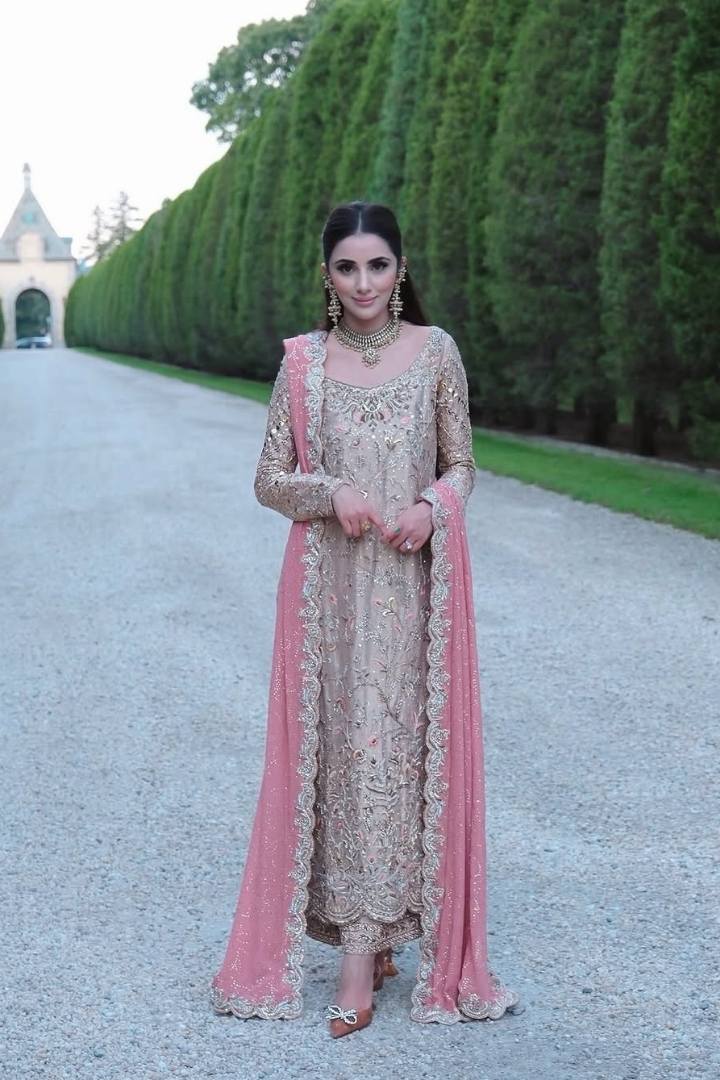 Shazia Kiyani - Luxury Tassal Silk Suit - Full Front