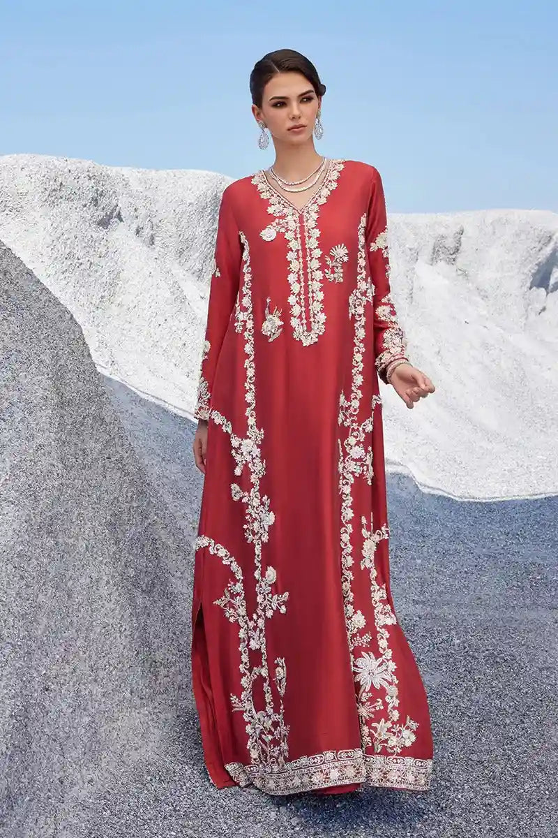 Sibel - Brick Red Kaftan