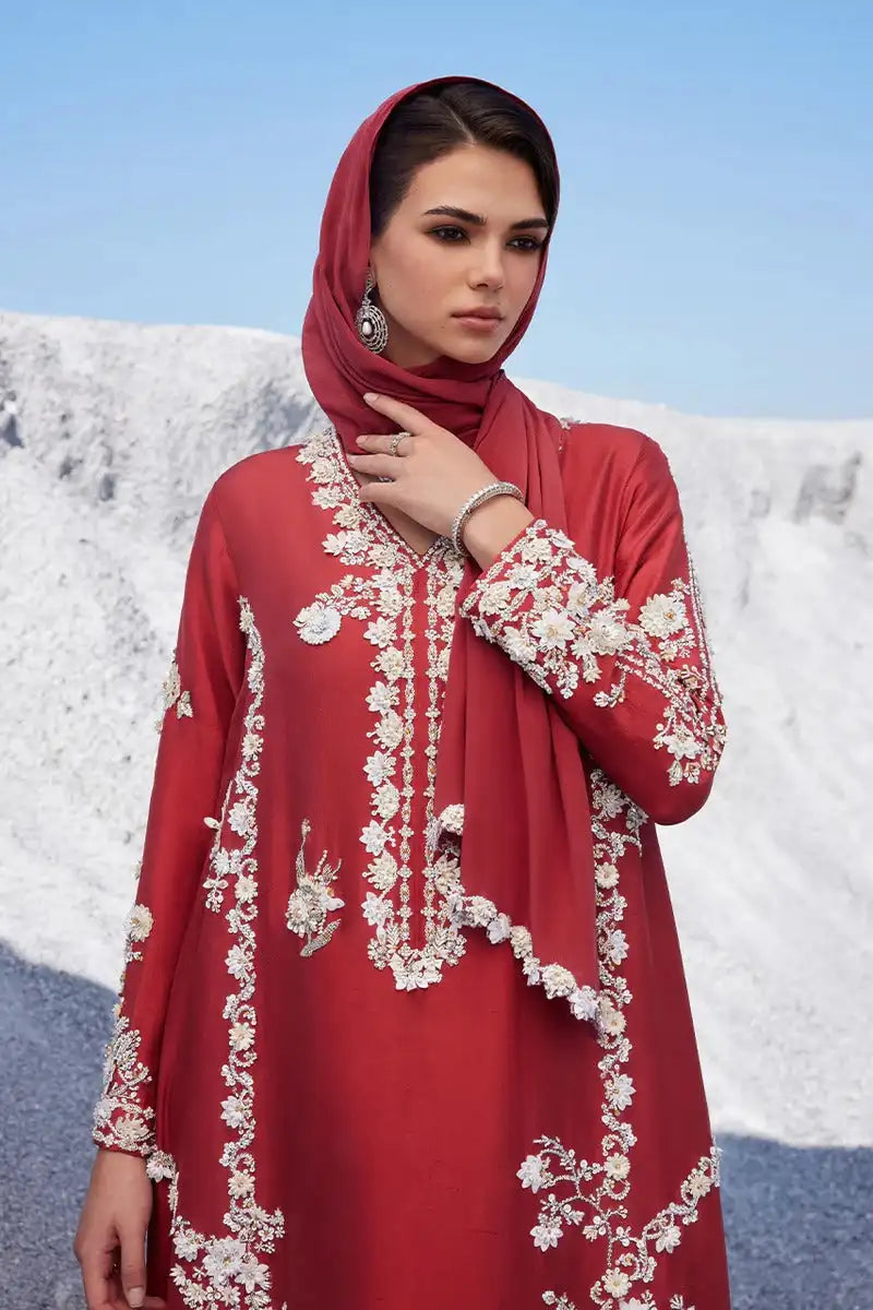 Sibel - Brick Red Kaftan