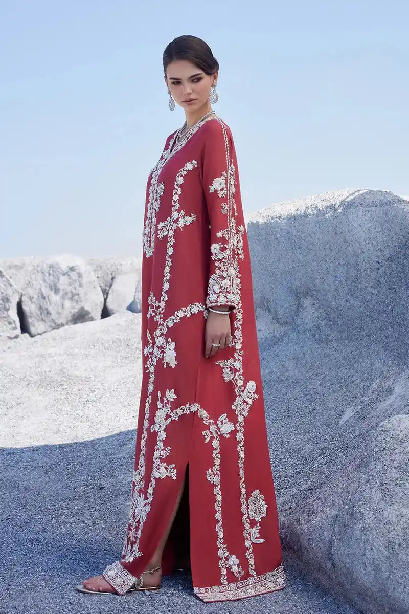 Sibel - Brick Red Kaftan